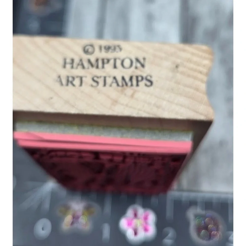 Hampton Art Fresh Sweet Corn 1995 H915 Rubber Stamp Wood #B24